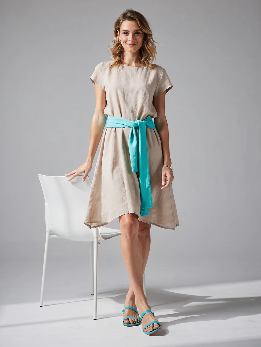 Colección de moda femenina en tienda